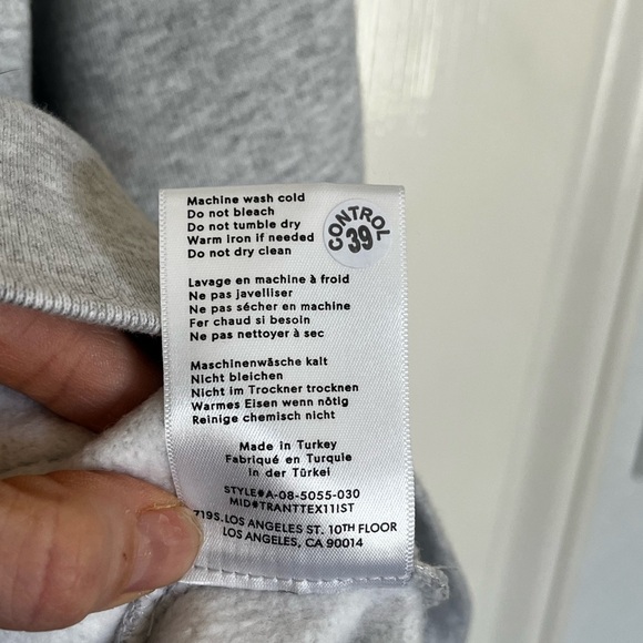 Anine Bing NWT Terry O’Neill Kate Moss Graphic Pullover Sweatshirt Gray Medium - Picture 10 of 11